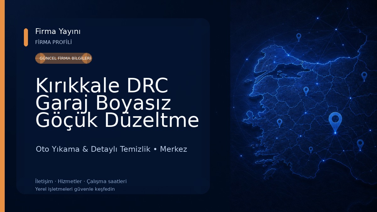 Kırıkkale DRC Garaj Boyasız Göçük Düzeltme Merkezi