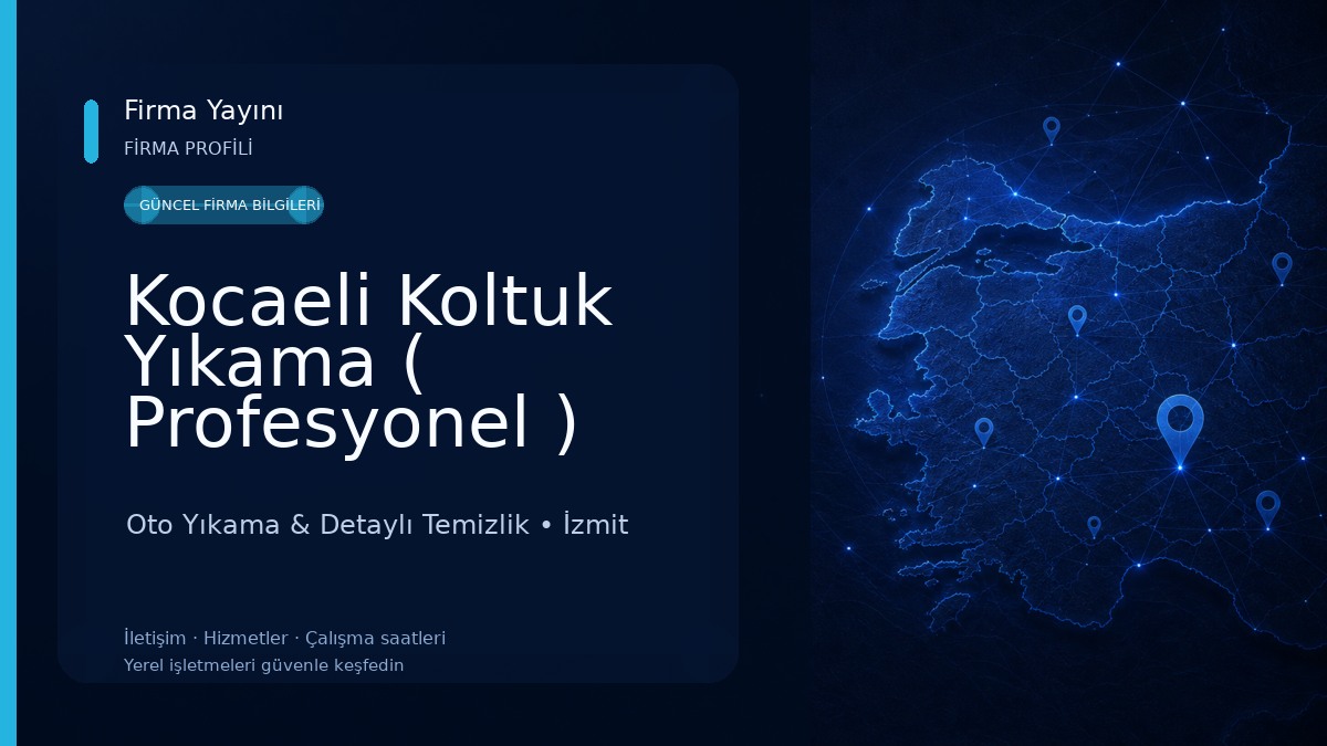 Kocaeli Koltuk Yıkama ( Profesyonel ) Oto Yıkama & Detaylı Temizlik