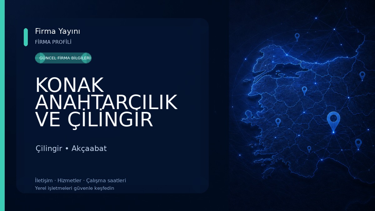 KONAK ANAHTARCILIK VE ÇİLİNGİR Çilingir