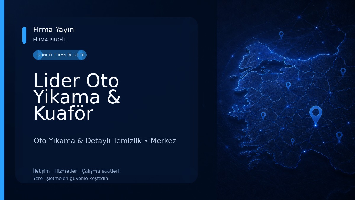 Lider Oto Yikama & Kuaför Oto Yıkama & Detaylı Temizlik