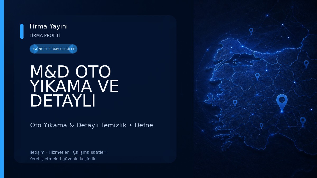 M&D OTO YIKAMA VE DETAYLI TEMİZLİK Oto Yıkama & Detaylı Temizlik