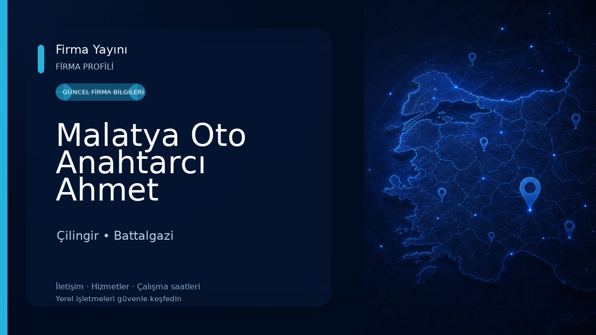 Malatya Oto Anahtarcı Ahmet