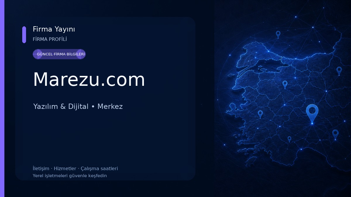 Marezu.com Yazılım & Dijital