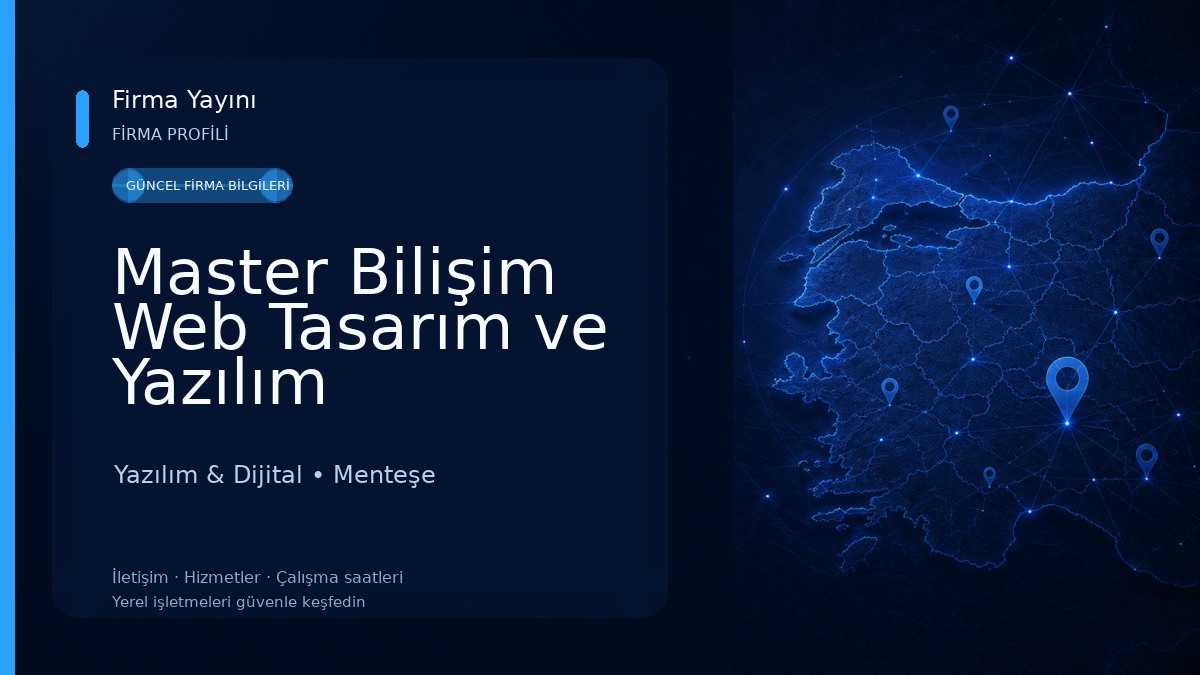 Master Bilişim Web Tasarım ve Yazılım Hizmetleri Yazılım & Dijital