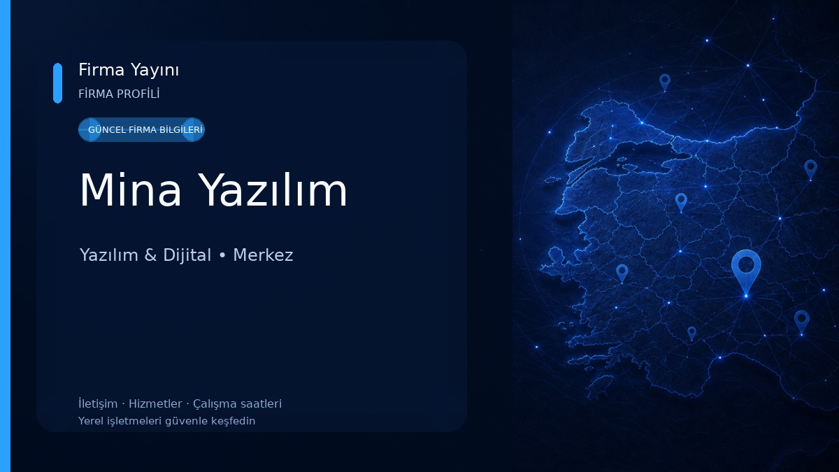 Mina Yazılım Yazılım & Dijital