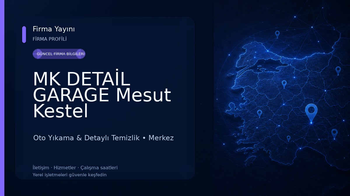 MK DETAİL GARAGE Mesut Kestel Oto Yıkama & Detaylı Temizlik