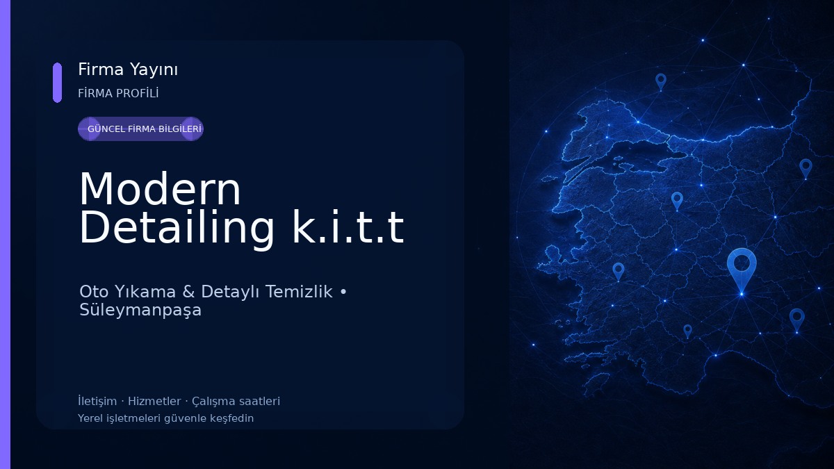 Modern Detailing k.i.t.t Oto Yıkama & Detaylı Temizlik