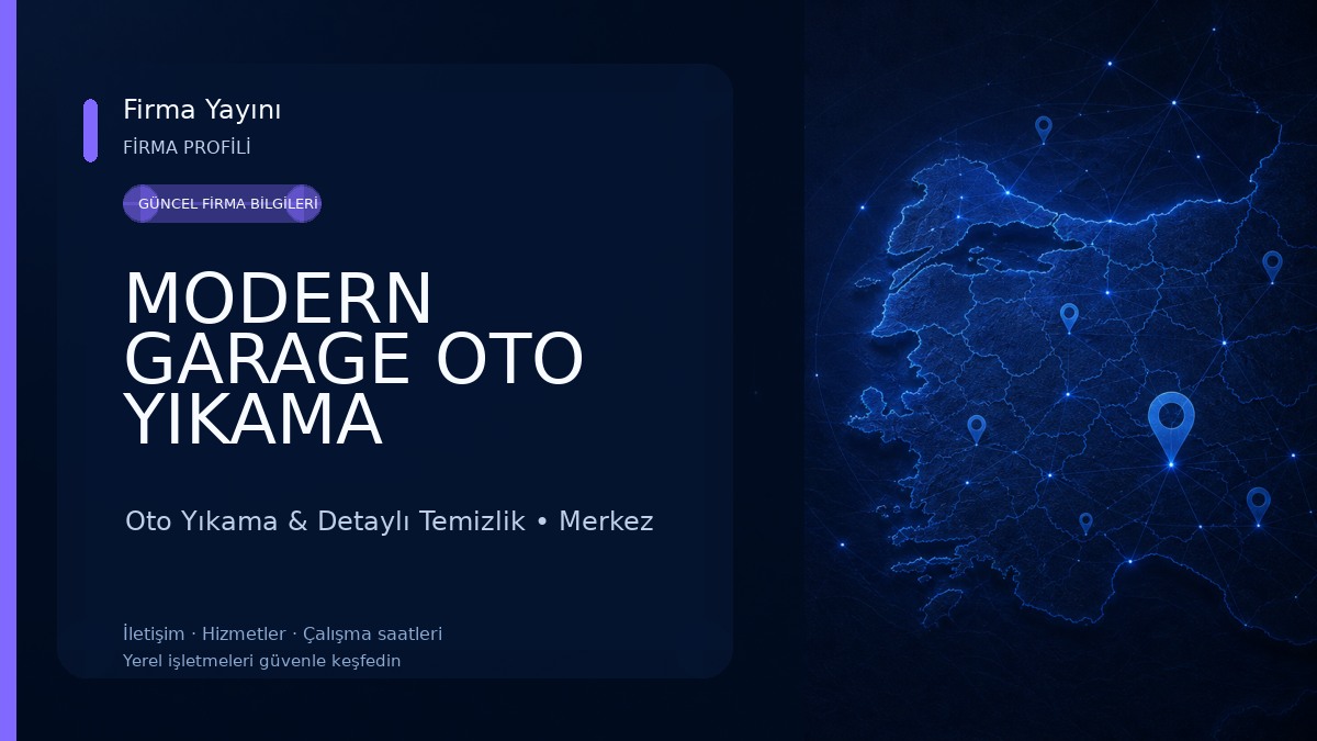 MODERN GARAGE OTO YIKAMA Oto Yıkama & Detaylı Temizlik