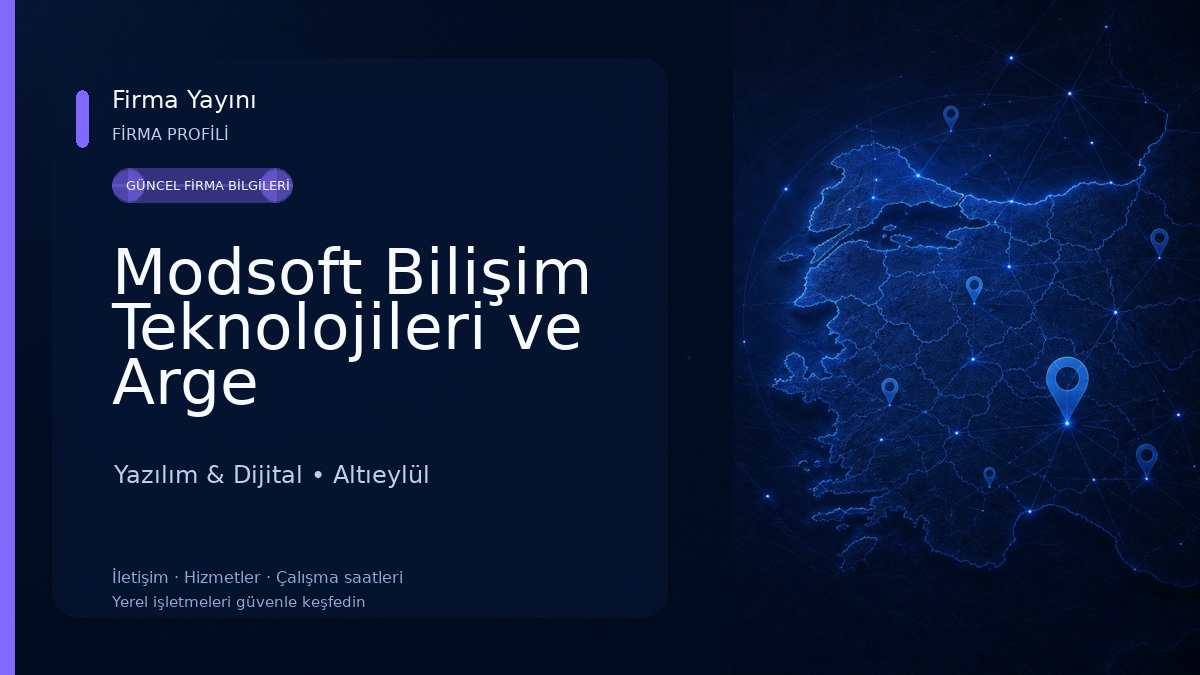 Modsoft Bilişim Teknolojileri ve Arge San.Tic.Ltd.Şti.