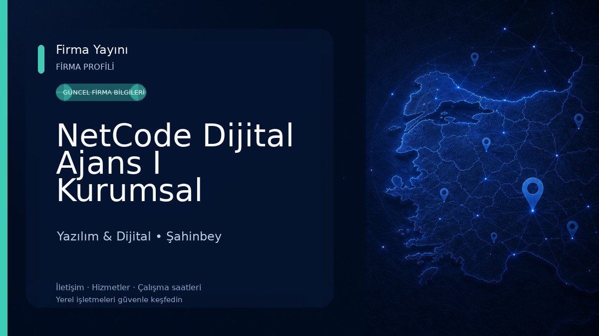 NetCode Dijital Ajans I Kurumsal Websitesi I Sosyal Medya Yönetimi I E-Ticaret Çözümleri I Özel CRM Yazılım Yazılım & Dijital