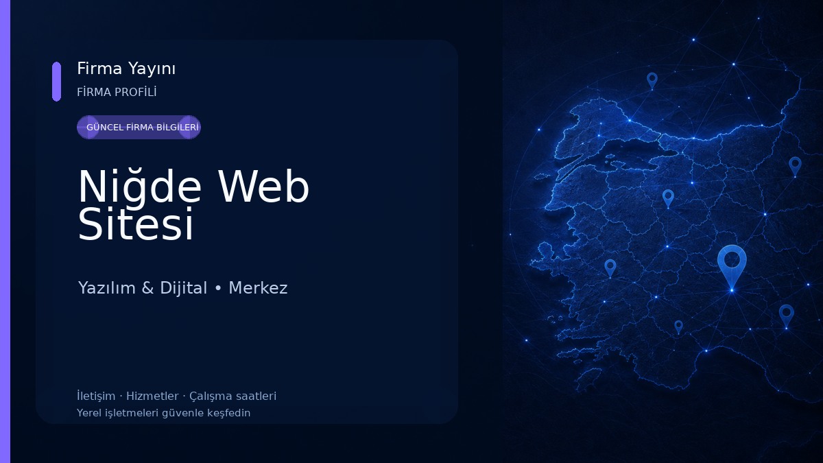 Niğde Web Sitesi Yazılım & Dijital