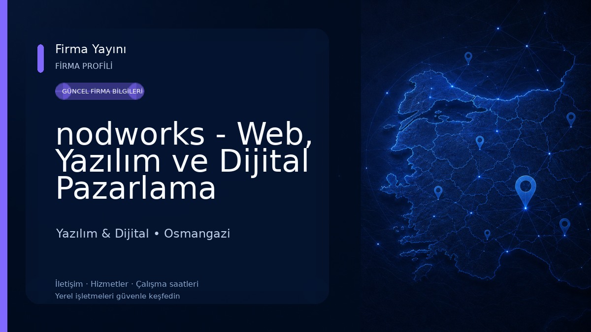 nodworks - Web, Yazılım ve Dijital Pazarlama 