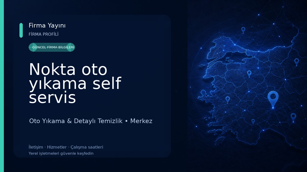 Nokta oto yıkama self servis Oto Yıkama & Detaylı Temizlik