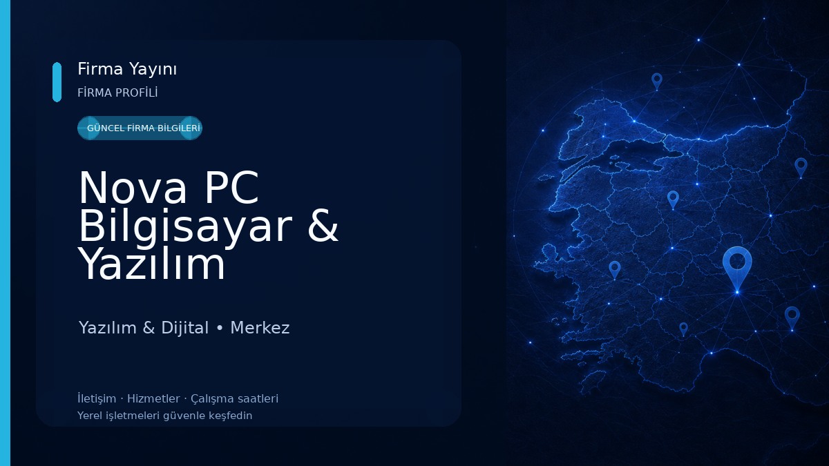 Nova PC Bilgisayar & Yazılım 