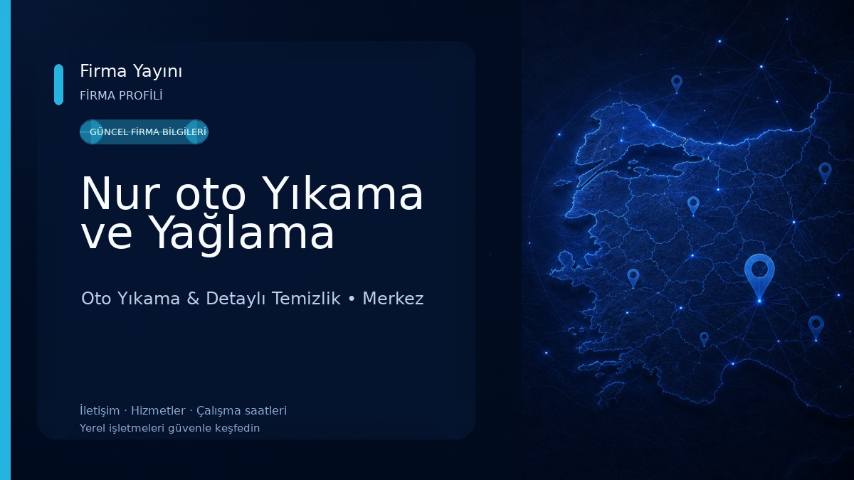 Nur oto Yıkama ve Yağlama Oto Yıkama & Detaylı Temizlik