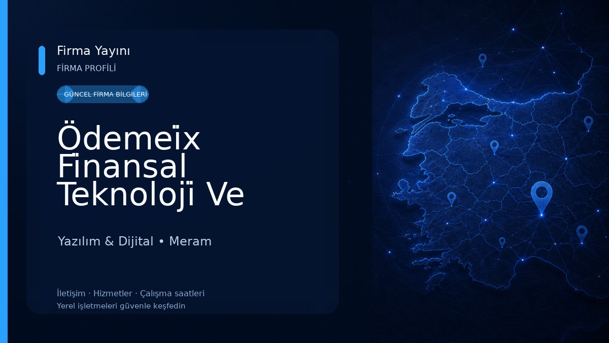 Ödemei̇x Fi̇nansal Teknoloji̇ Ve Yazılım Geli̇şti̇rme A.Ş Yazılım & Dijital