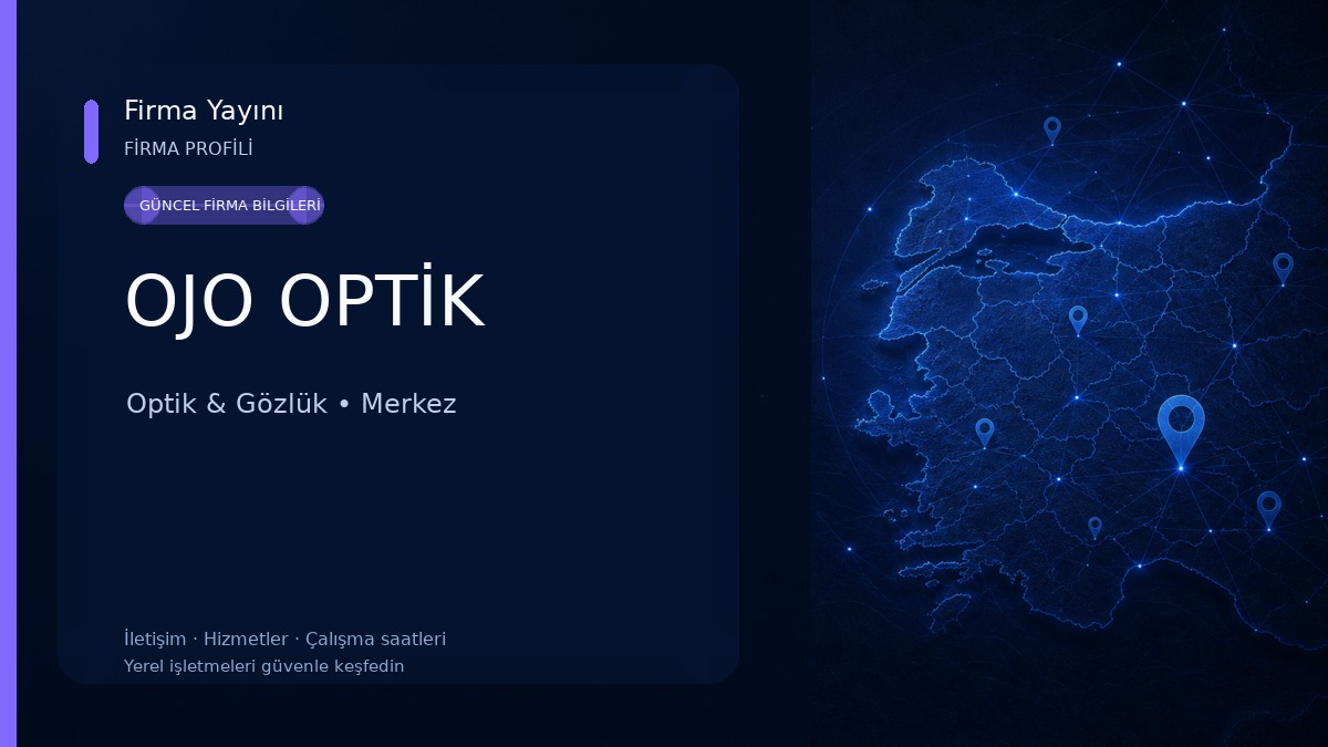 OJO OPTİK Optik & Gözlük