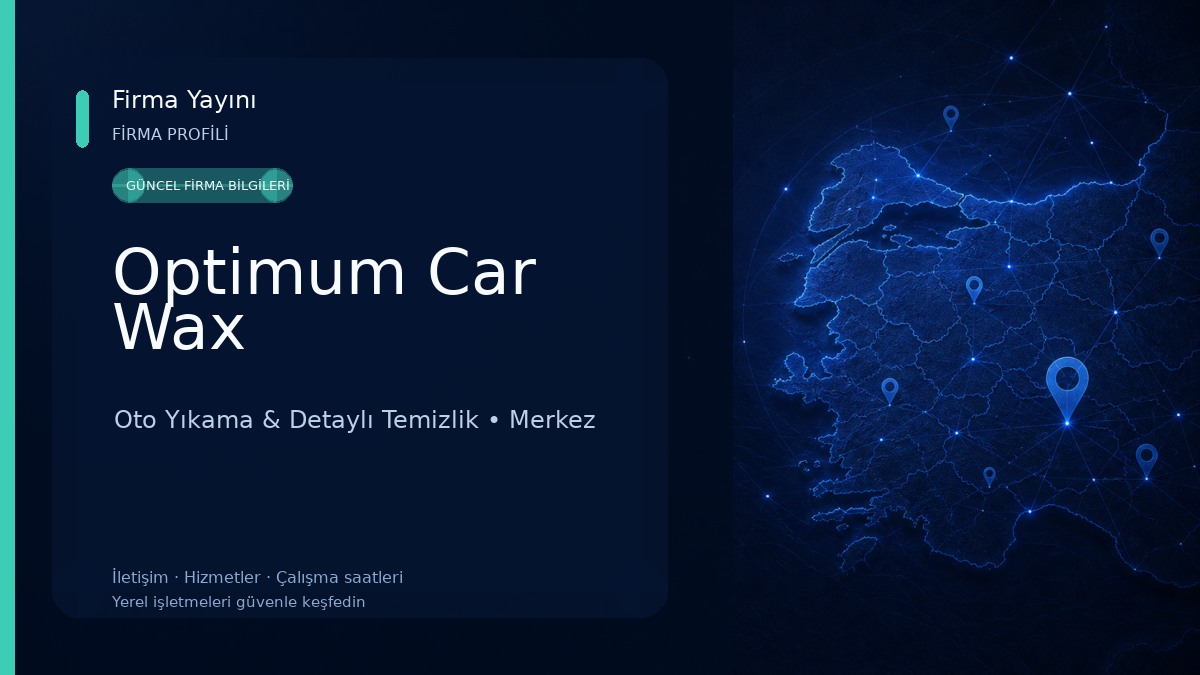 Optimum Car Wax Oto Yıkama & Detaylı Temizlik