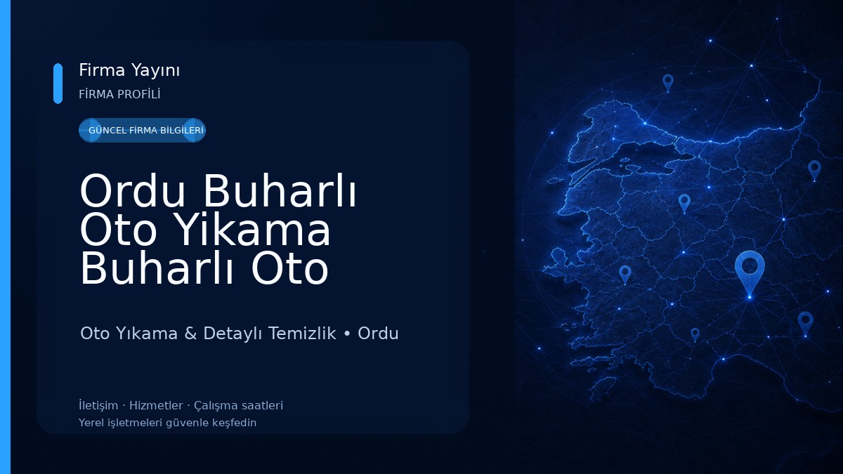 Ordu Buharlı Oto Yikama Buharlı Oto Kuaför