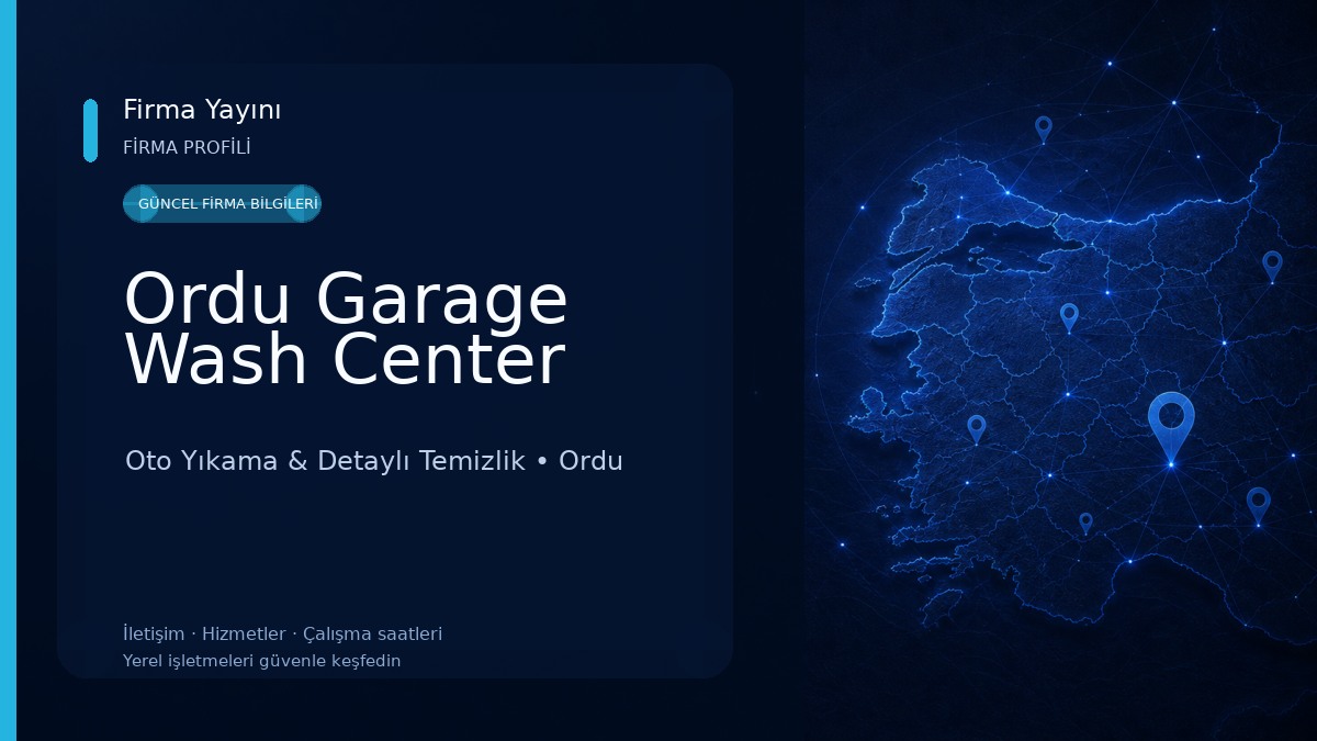 Ordu Garage Wash Center