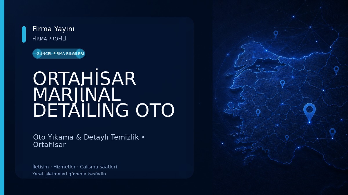 ORTAHİSAR MARJİNAL DETAİLİNG OTO YIKAMA 