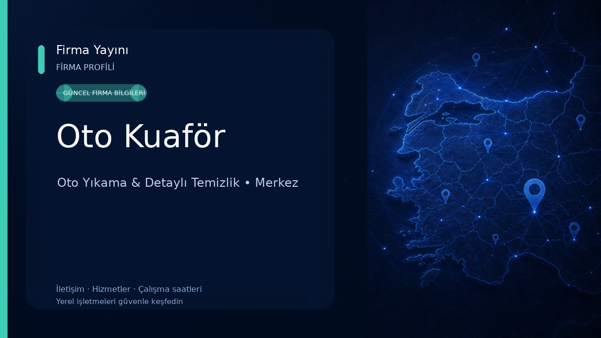 Oto Kuaför Oto Yıkama & Detaylı Temizlik