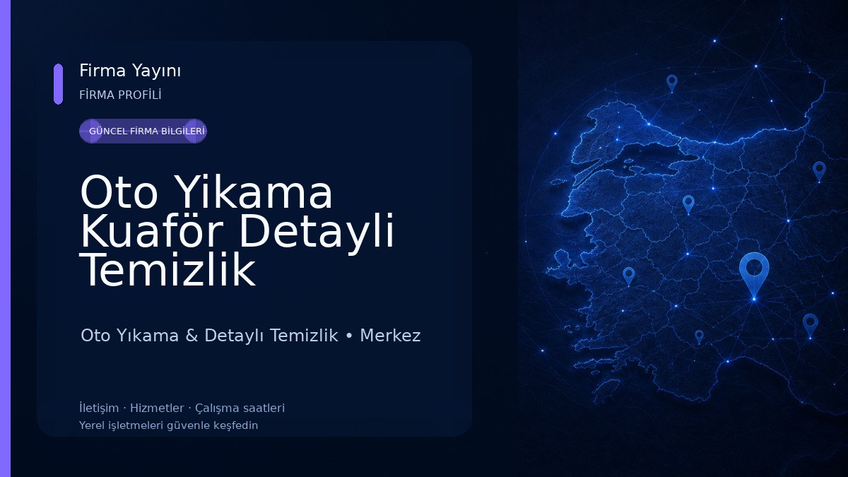 Oto Yikama Kuaför Detayli Temizlik