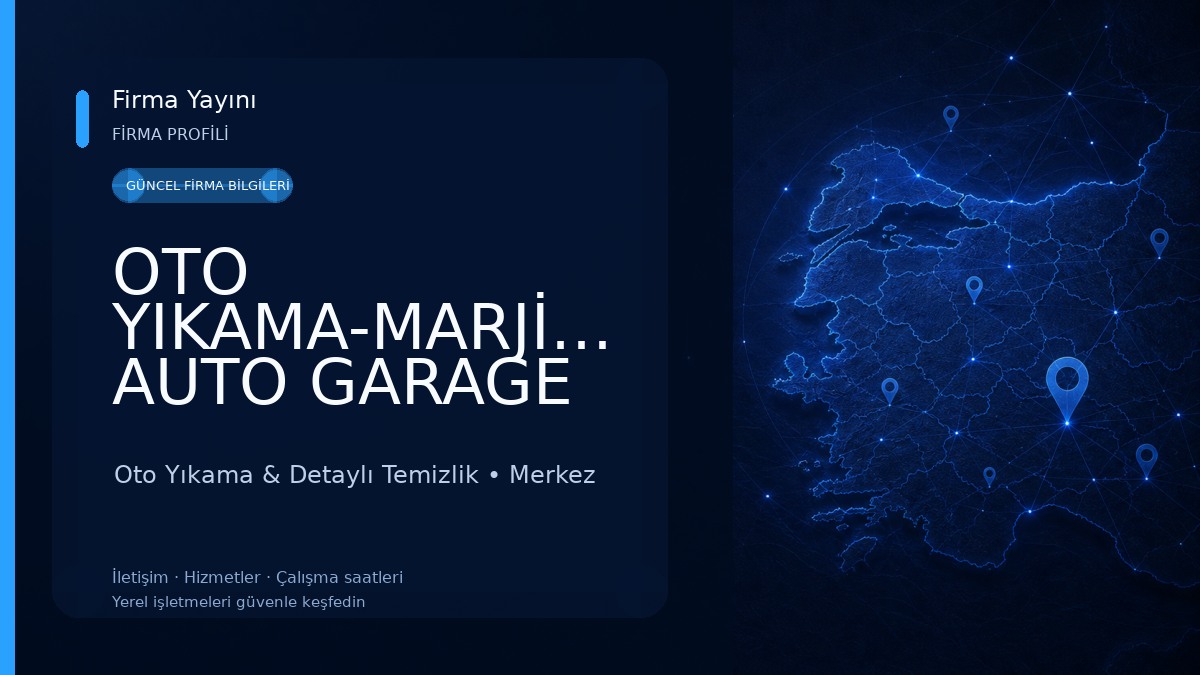 OTO YIKAMA-MARJİNAL AUTO GARAGE Oto Yıkama & Detaylı Temizlik