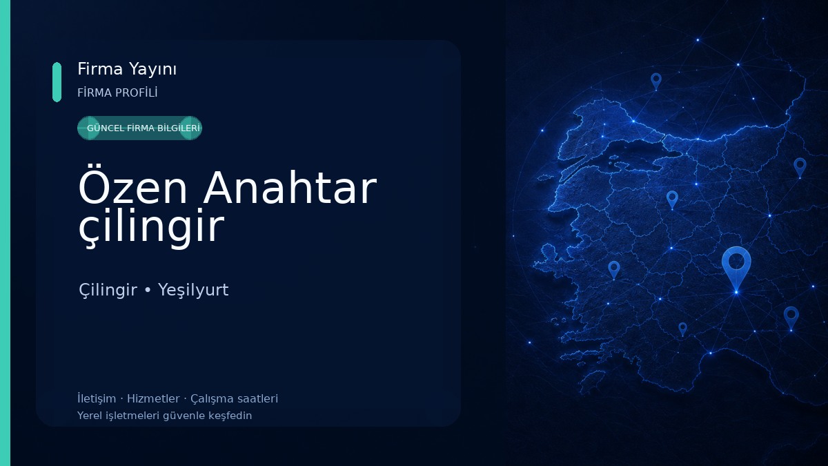 Özen Anahtar çilingir