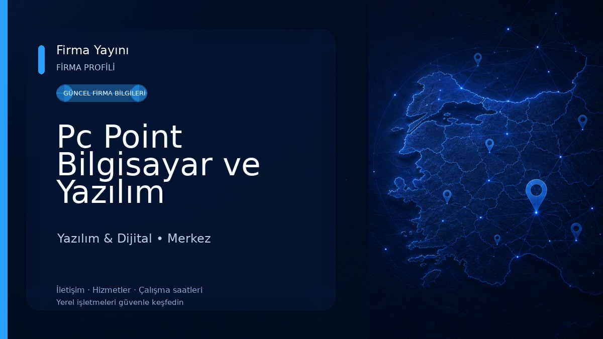 Pc Point Bilgisayar ve Yazılım Yazılım & Dijital