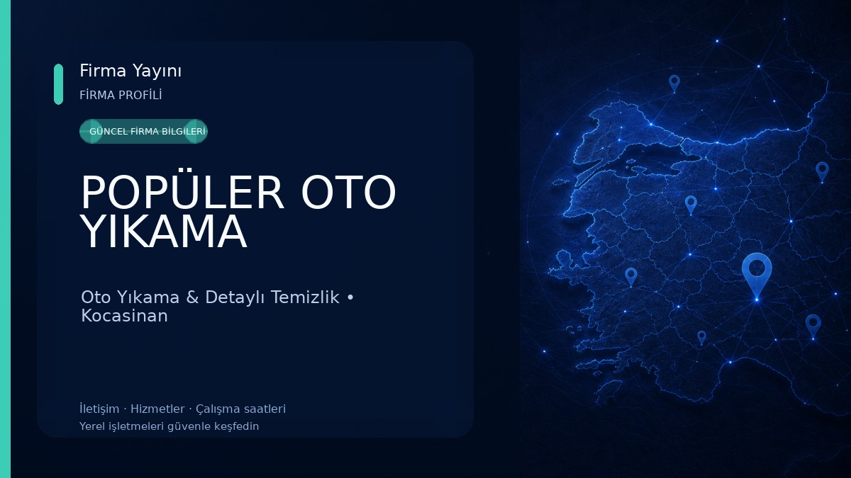 POPÜLER OTO YIKAMA Oto Yıkama & Detaylı Temizlik