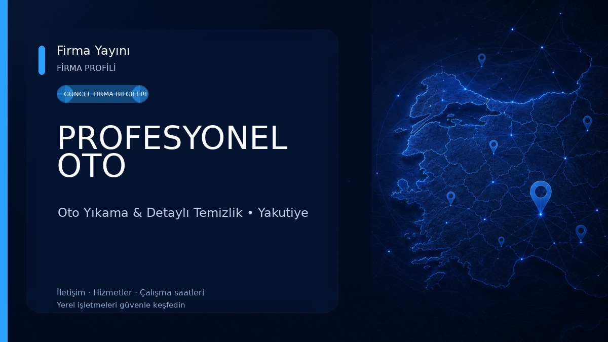 PROFESYONEL OTO Oto Yıkama & Detaylı Temizlik