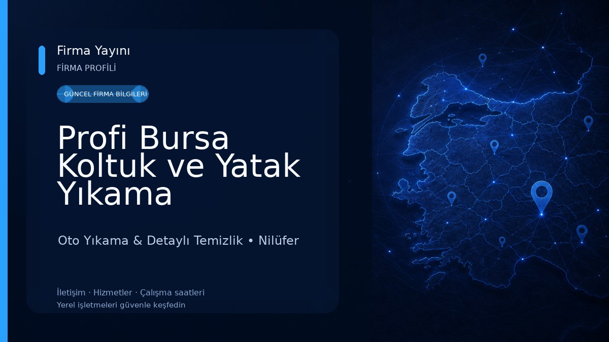 Profi Bursa Koltuk ve Yatak Yıkama Oto Yıkama & Detaylı Temizlik