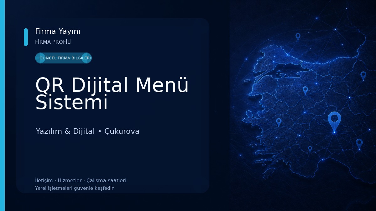QR Dijital Menü Sistemi Yazılım & Dijital