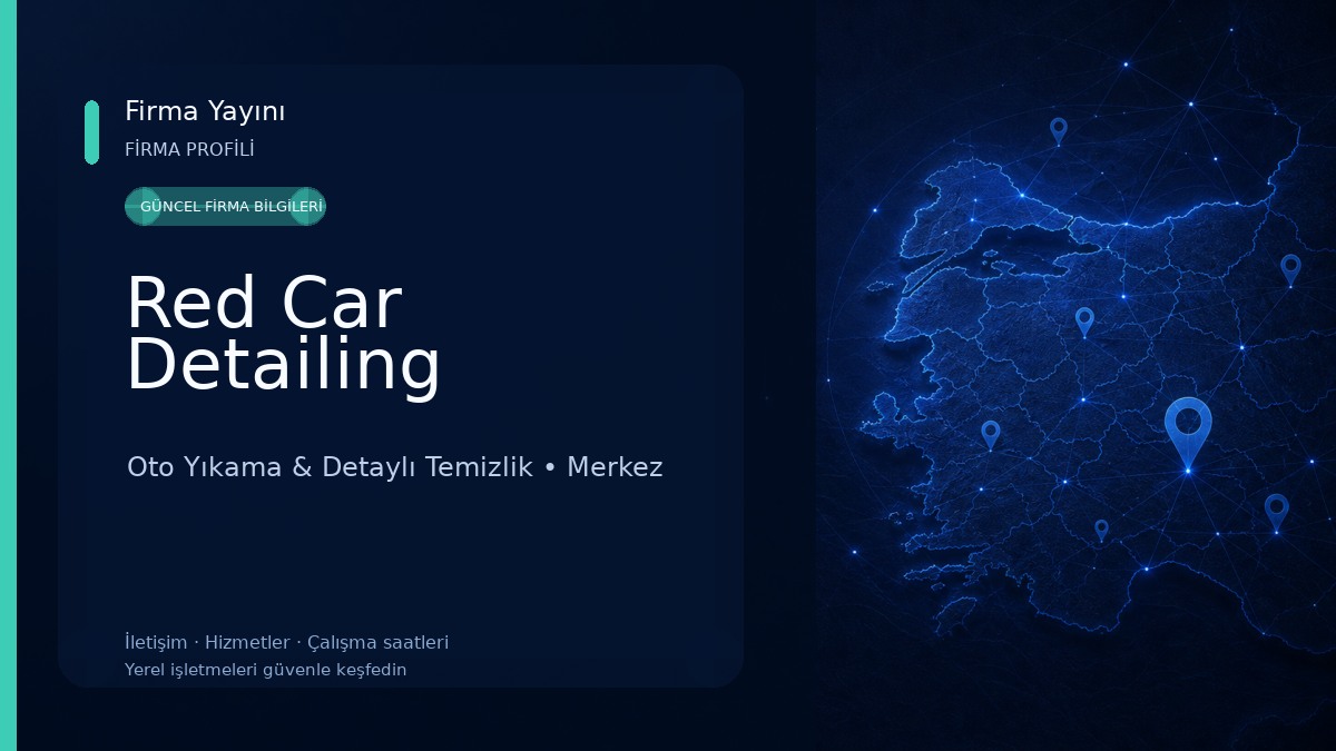 Red Car Detailing Oto Yıkama & Detaylı Temizlik
