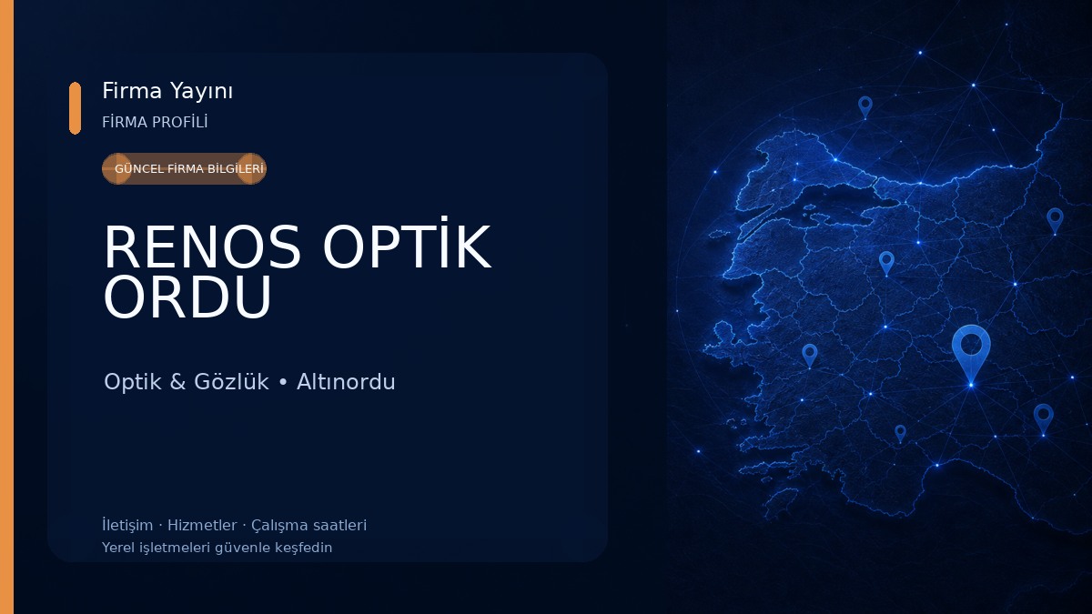 RENOS OPTİK ORDU Optik & Gözlük