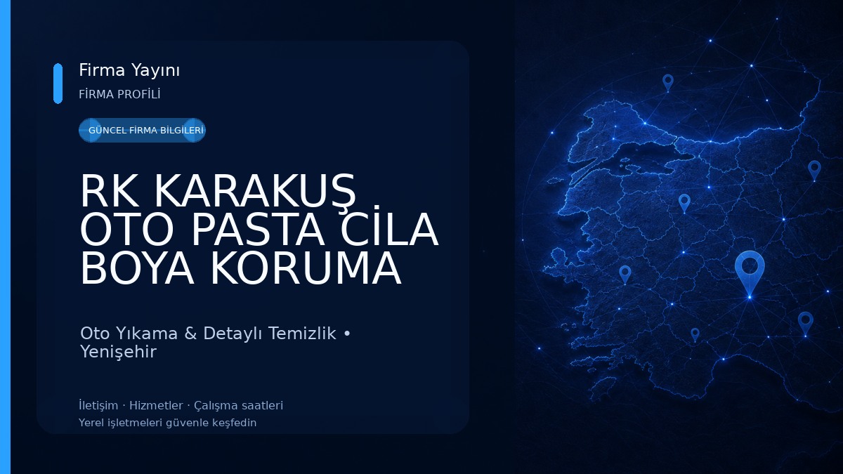 RK KARAKUŞ OTO PASTA CİLA BOYA KORUMA Oto Yıkama & Detaylı Temizlik
