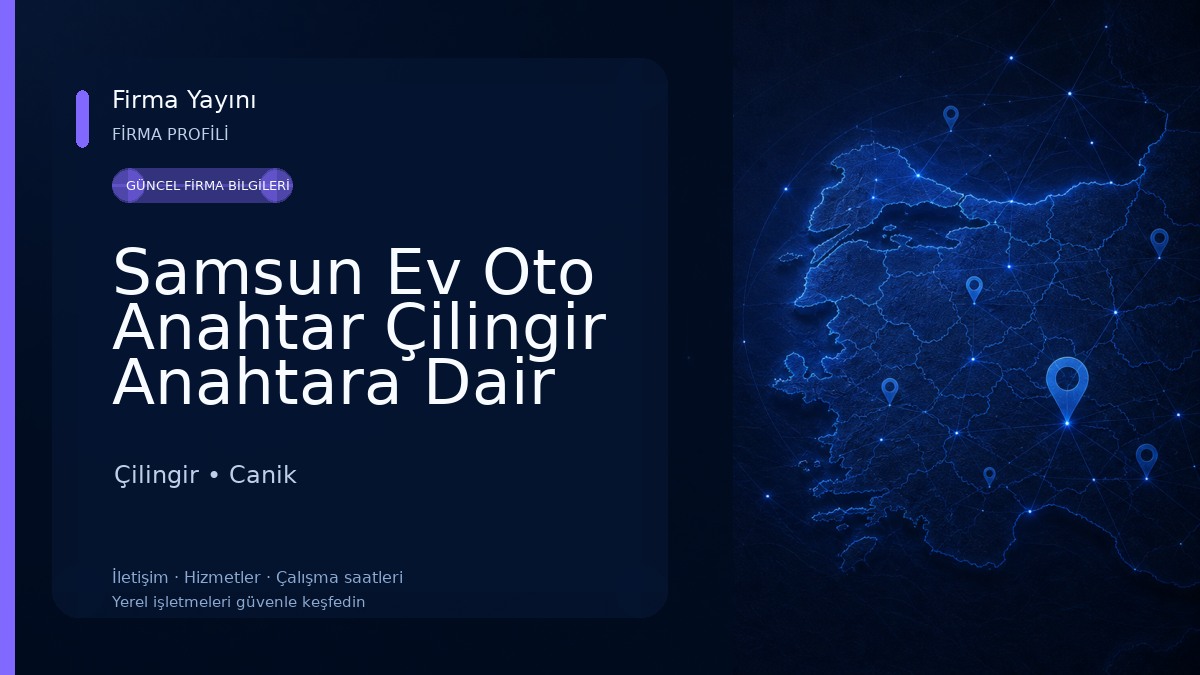 Samsun Ev Oto Anahtar Çilingir Anahtara Dair Her Şey Kayıp Yedek Oto Anahtar ve Kumanda Yapımı Ev İş yeri Kilit Değişimi Çilingir