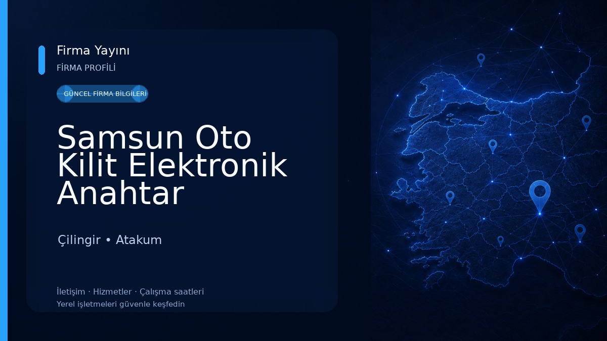 Samsun Oto Kilit Elektronik Anahtar