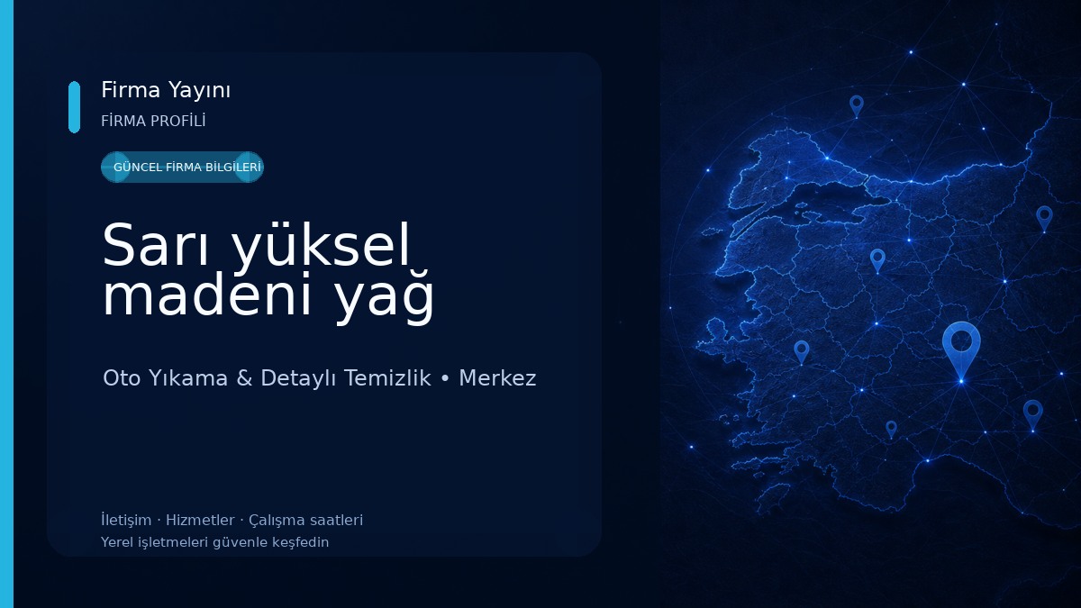 Sarı yüksel madeni yağ Oto Yıkama & Detaylı Temizlik