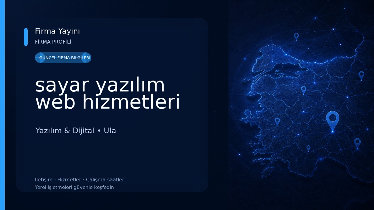 sayar yazılım web hizmetleri Yazılım & Dijital