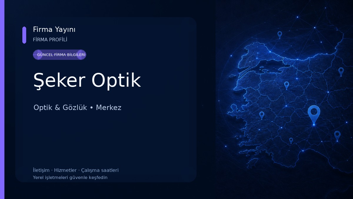 Şeker Optik