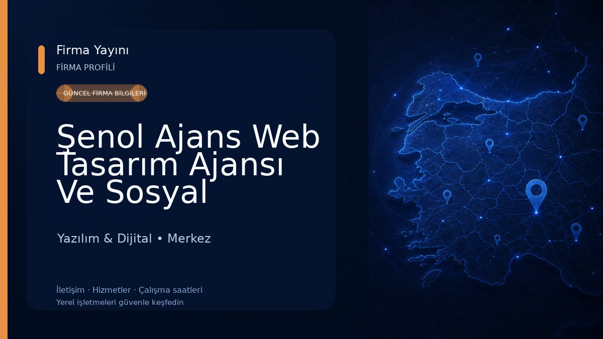 Şenol Ajans Web Tasarım Ajansı Ve Sosyal Medya Yönetimi 