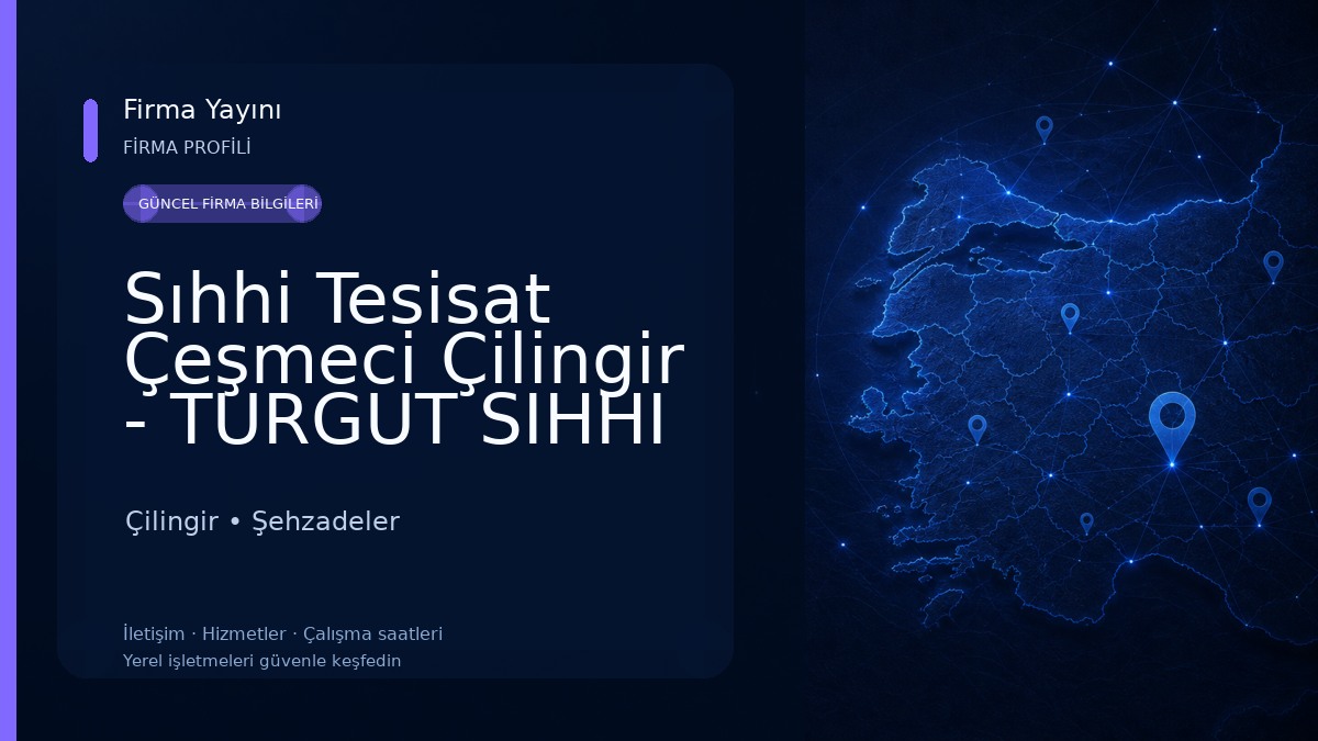 Sıhhi Tesisat Çeşmeci Çilingir - TURGUT SIHHI TESİSAT 
