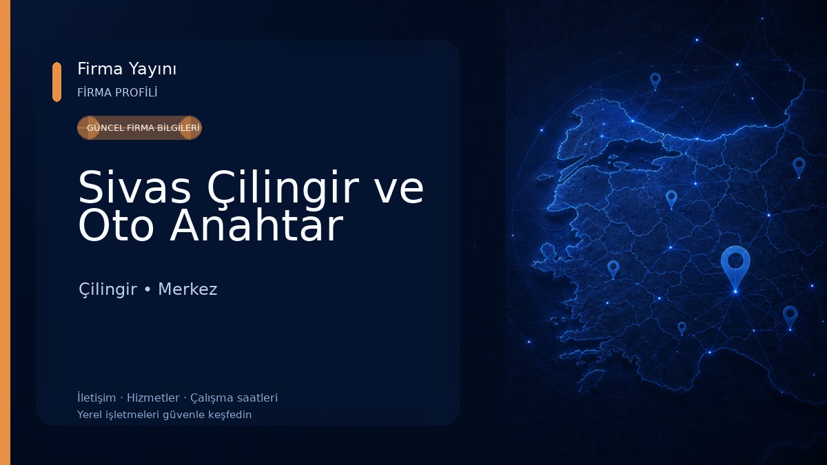 Sivas Çilingir ve Oto Anahtar 
