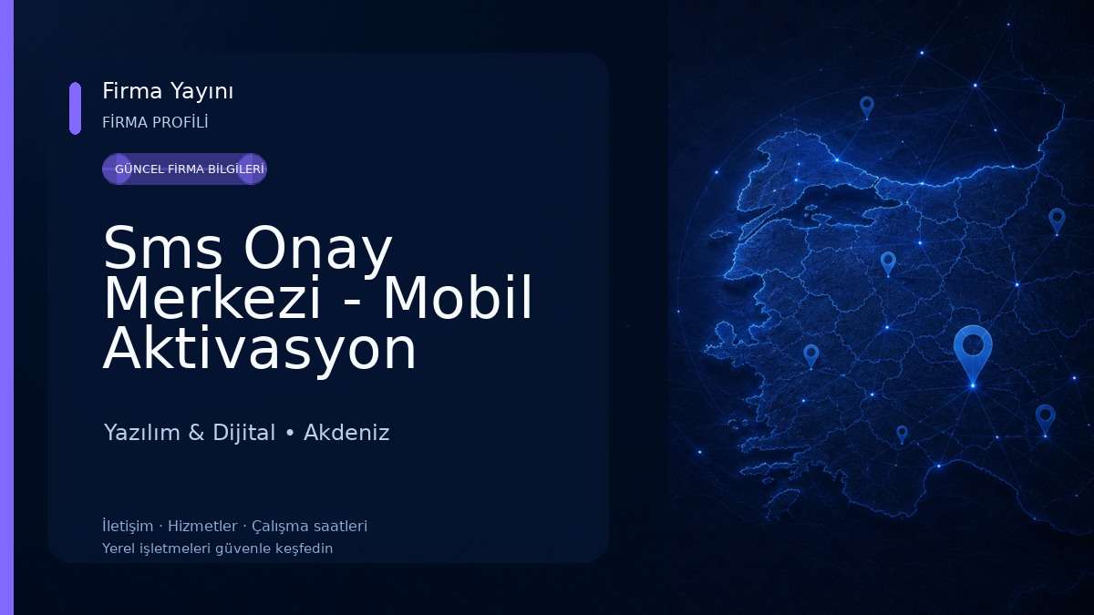 Sms Onay Merkezi - Mobil Aktivasyon 