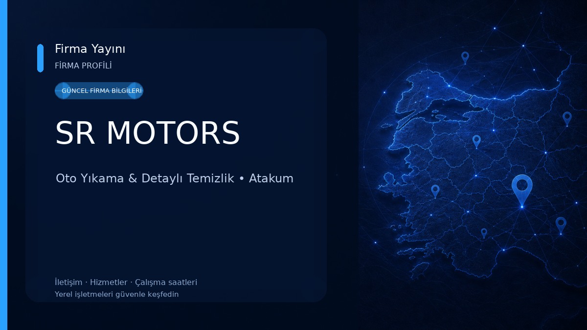 SR MOTORS Oto Yıkama & Detaylı Temizlik