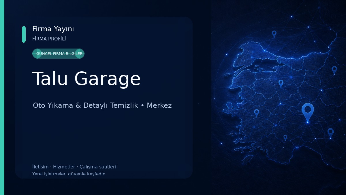 Talu Garage Oto Yıkama & Detaylı Temizlik
