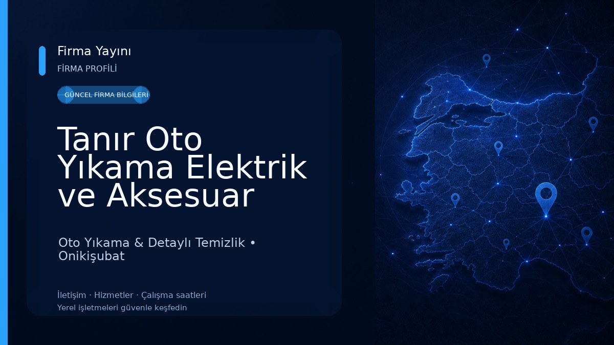 Tanır Oto Yıkama Elektrik ve Aksesuar Oto Yıkama & Detaylı Temizlik
