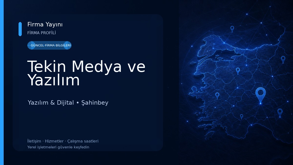Tekin Medya ve Yazılım Yazılım & Dijital